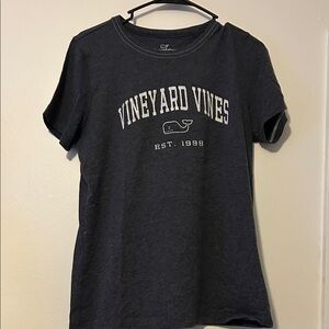 Vineyard Vines Charcoal Tee with Logo